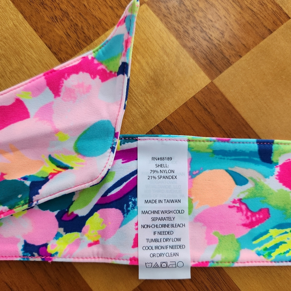 LILLY Pulitzer Pina Colada Club Head Wrap / Head Band / Hair Tie - Picture 2 of 4